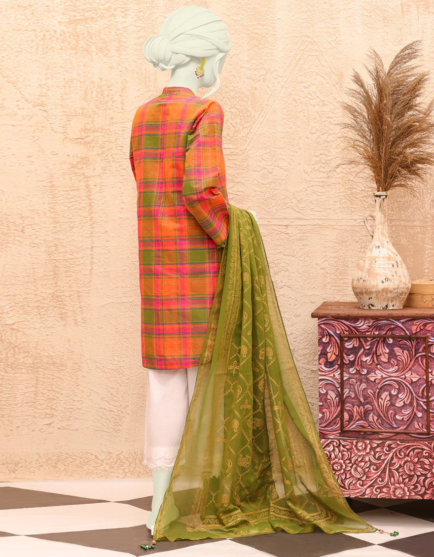 MULTICOLOR LAWN 2PC UNSTITCHED | JJLS-S-JW2-US-22-7019 FB/LEILANI - Image 2