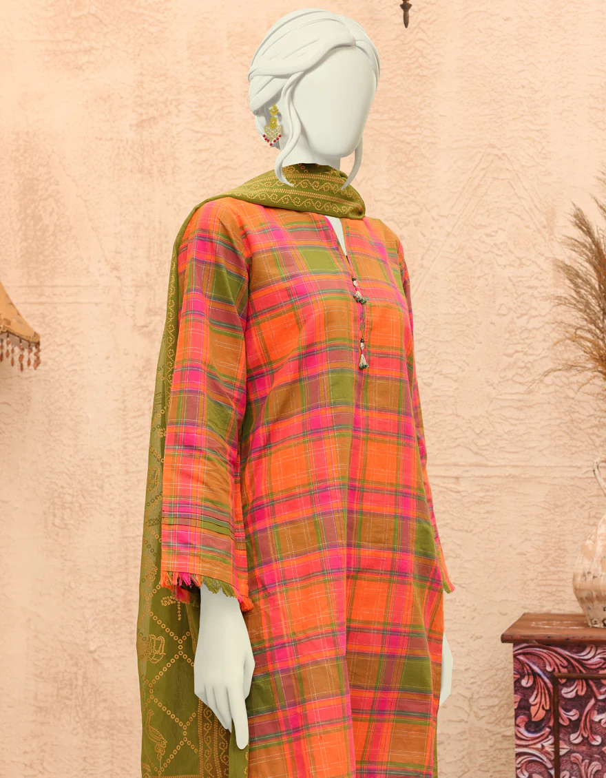 MULTICOLOR LAWN 2PC UNSTITCHED | JJLS-S-JW2-US-22-7019 FB/LEILANI - Image 4