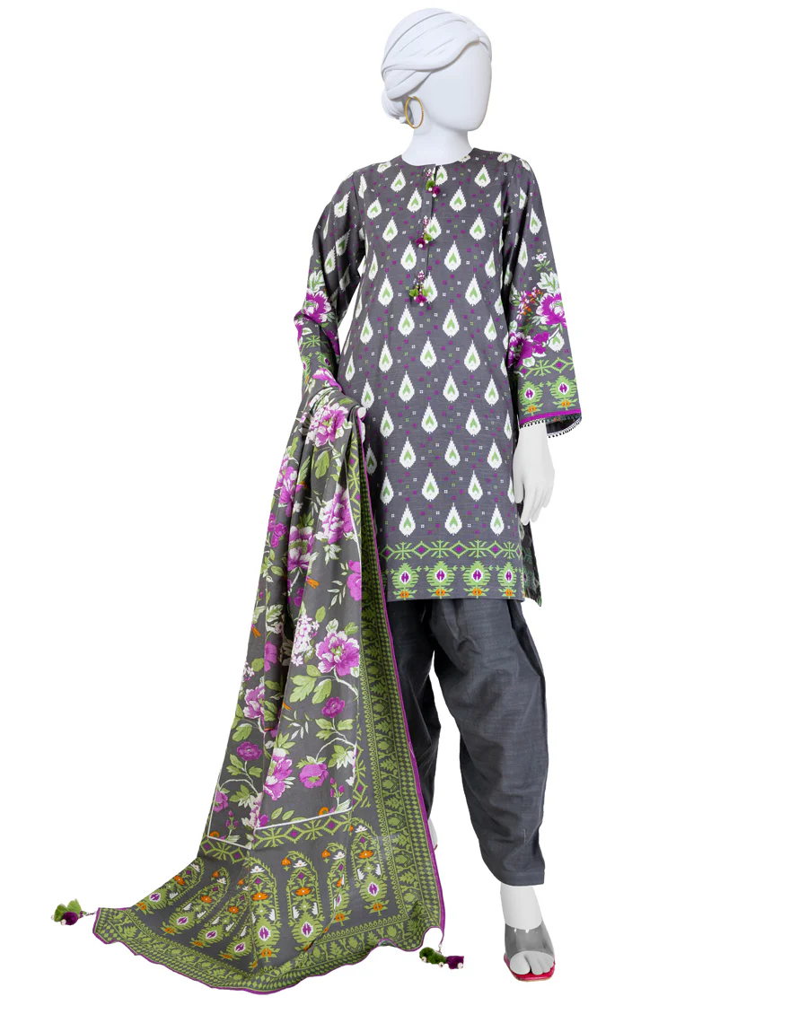MULTICOLOR KHADDAR 3PC UNSTITCHED | JJLS-W-JW-24-1723 FB/FLORAL JAMDANI-6