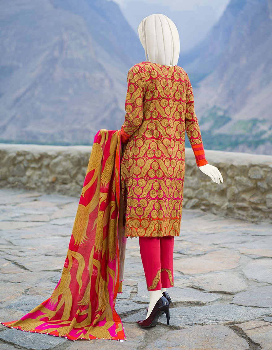 MUSTARD CAMBRIC 3PC UNSTITCHED | JJLS-W-JW-US-21-1727 FB/ROYLE - Image 4