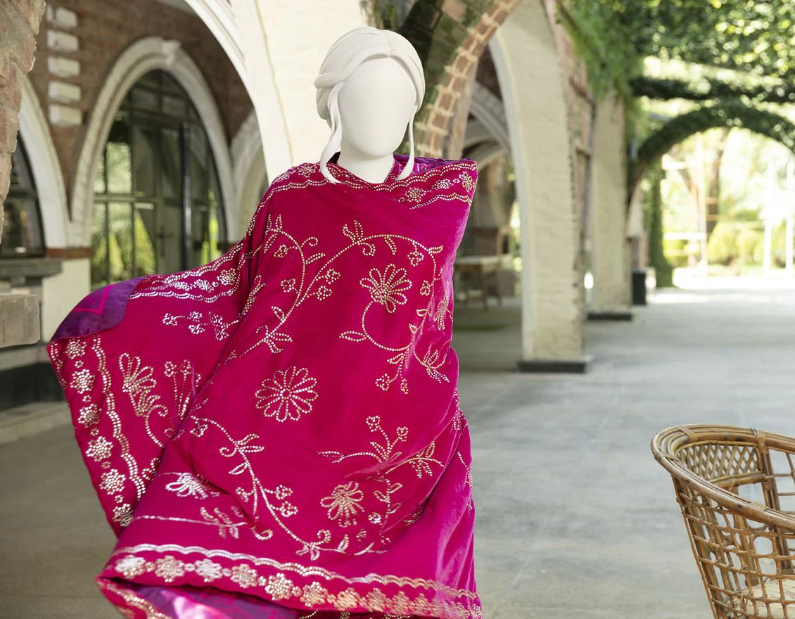 PINK RAW SILK 3PC UNSTITCHED | JJLS-W-JW-US-21-1750 FB/CYPRESS - Image 2