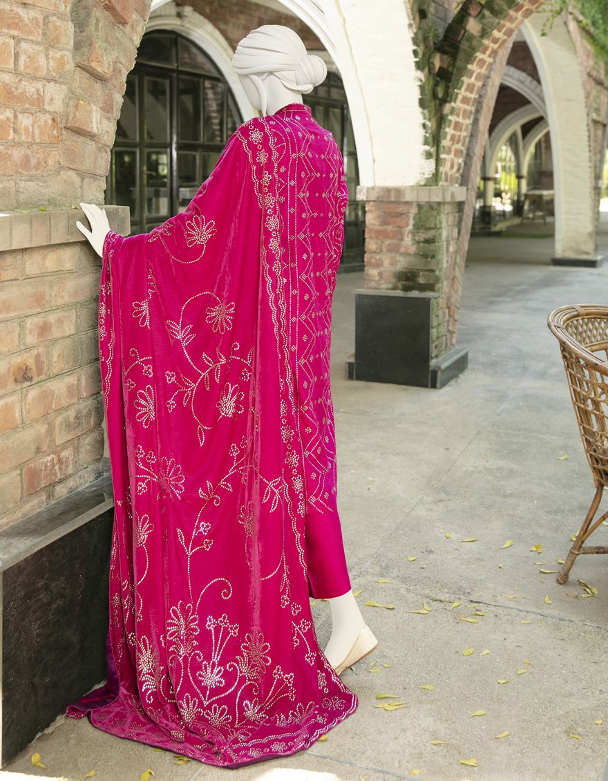 PINK RAW SILK 3PC UNSTITCHED | JJLS-W-JW-US-21-1750 FB/CYPRESS - Image 4