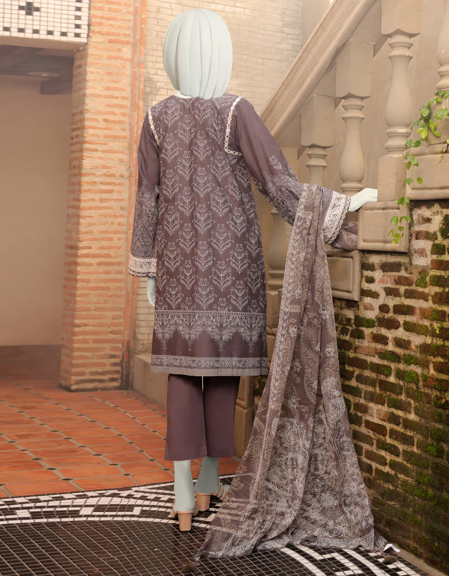 GREY KHADDAR 3PC UNSTITCHED | JJLS-W-JW-US-22-1742 FB/TASHKENT - Image 2