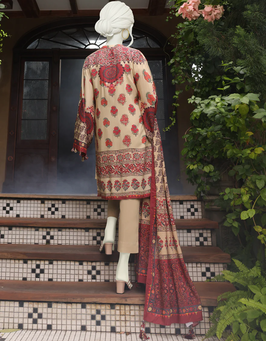 BEIGE LINEN 3PC UNSTITCHED | JJLS-W-JW-US-22-1745 FB/CASHMERE - Image 2