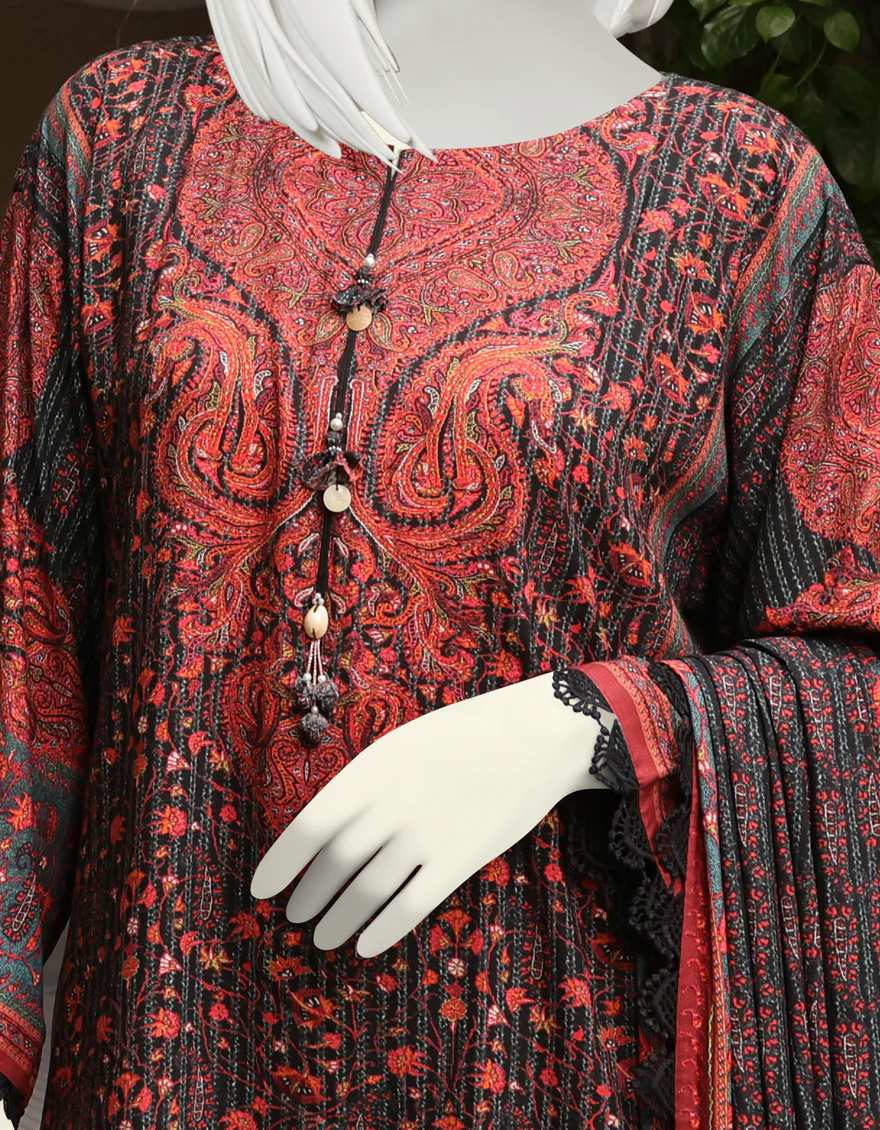 MULTICOLOR LINEN 3PC UNSTITCHED | JJLS-W-JW-US-22-1747 FB/DORUYA - Image 3