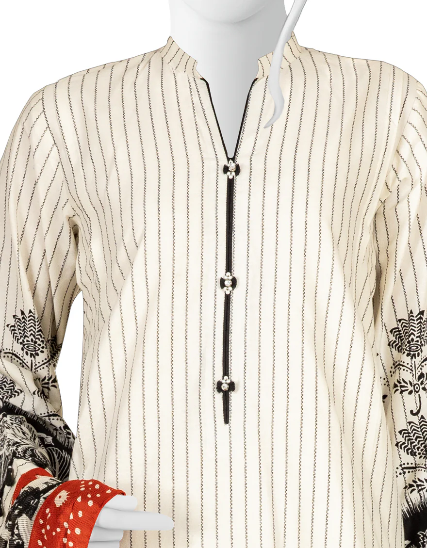 OFF WHITE CAMBRIC 3PC UNSTITCHED | JJLS-W-JW-US-22-1759 FB/KANWALPHOOL - Image 3