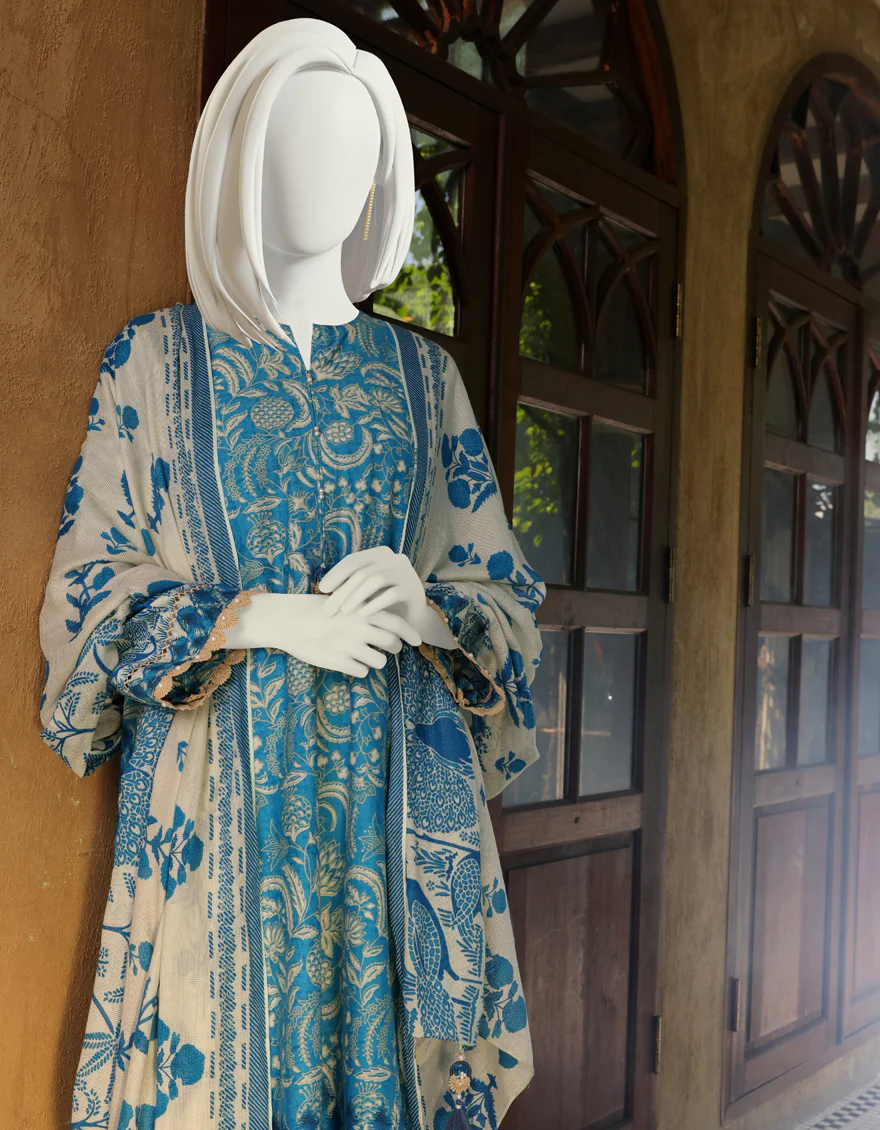 BLUE CAMBRIC 3PC UNSTITCHED | JJLS-W-JW-US-22-1762 FB/MORBAGH - Image 4