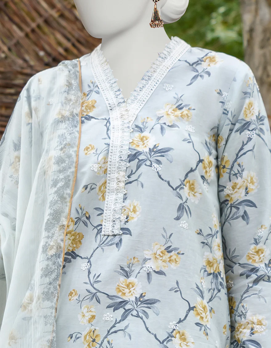LIGHT GREY CAMBRIC 3PC UNSTITCHED | JJLS-W-JW-US-23-1744 FB/MAJESTIC-04 - Image 3