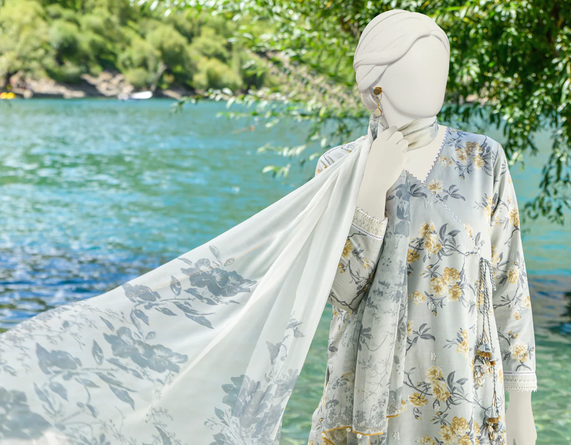 LIGHT GREY CAMBRIC 3PC UNSTITCHED | JJLS-W-JW-US-23-1748 FB/ELEGANCE-04 - Image 4