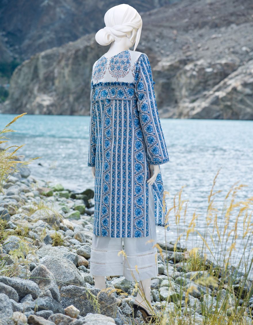 WHITE-BLUE CAMBRIC 1PC UNSTITCHED | JJLS-W-JW1-US-21-908 FB/ECCITATO - Image 3