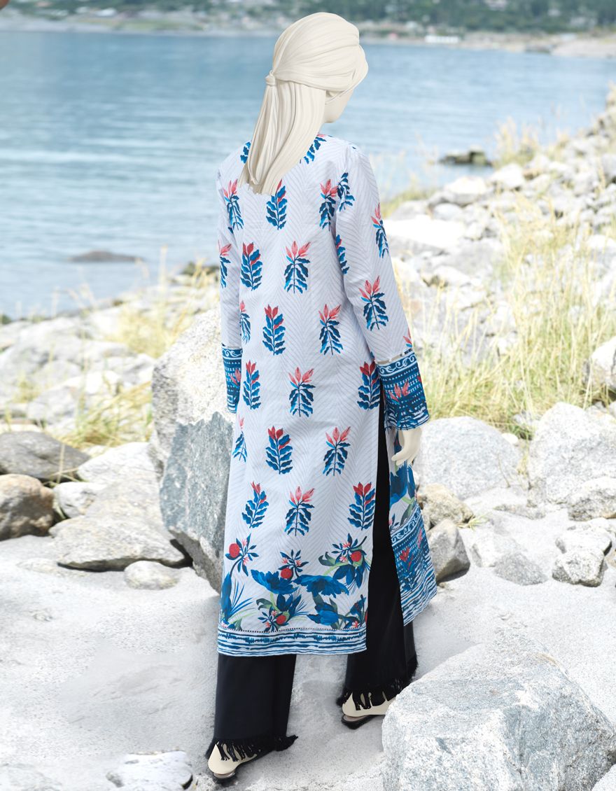 WHITE-BLUE CAMBRIC 1PC UNSTITCHED | JJLS-W-JW1-US-21-910 FB/FERAY - Image 4
