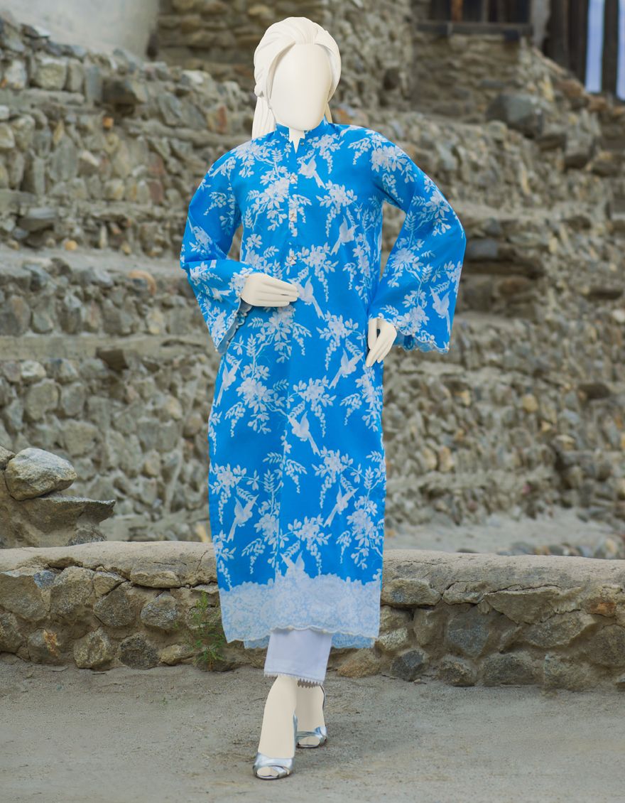 BLUE CAMBRIC 1PC UNSTITCHED | JJLS-W-JW1-US-21-916 FB/BLUED