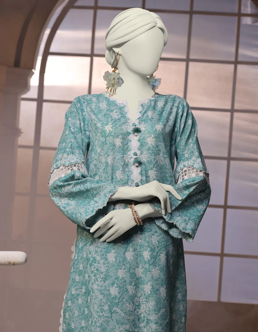 MULTICOLOR KHADDAR 2PC UNSTITCHED | JJLS-W-JW2-24-2029 FB/LACE PATTERNS-1 - Image 3