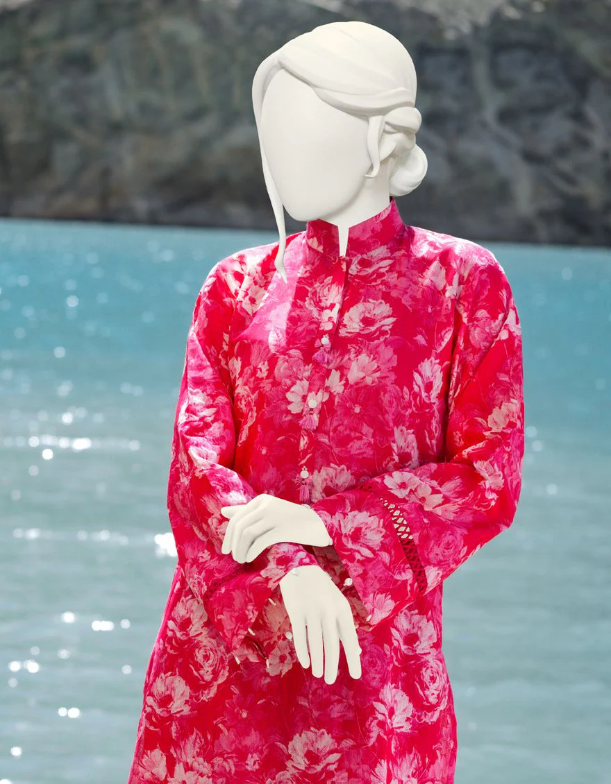 PINK KHADDAR 2PC UNSTITCHED | JJLS-W-JW2-US-21-2018 FB/CHAPERON - Image 3