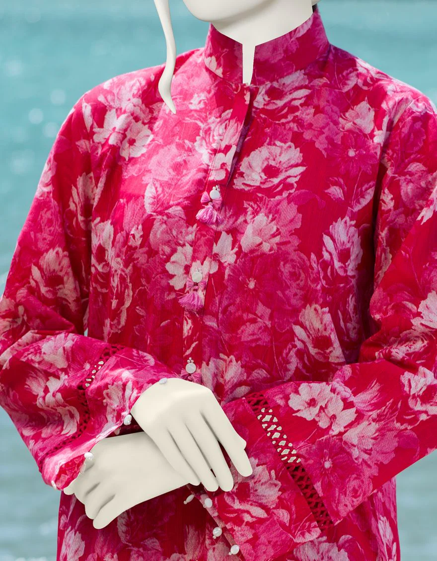 PINK KHADDAR 2PC UNSTITCHED | JJLS-W-JW2-US-21-2018 FB/CHAPERON - Image 4