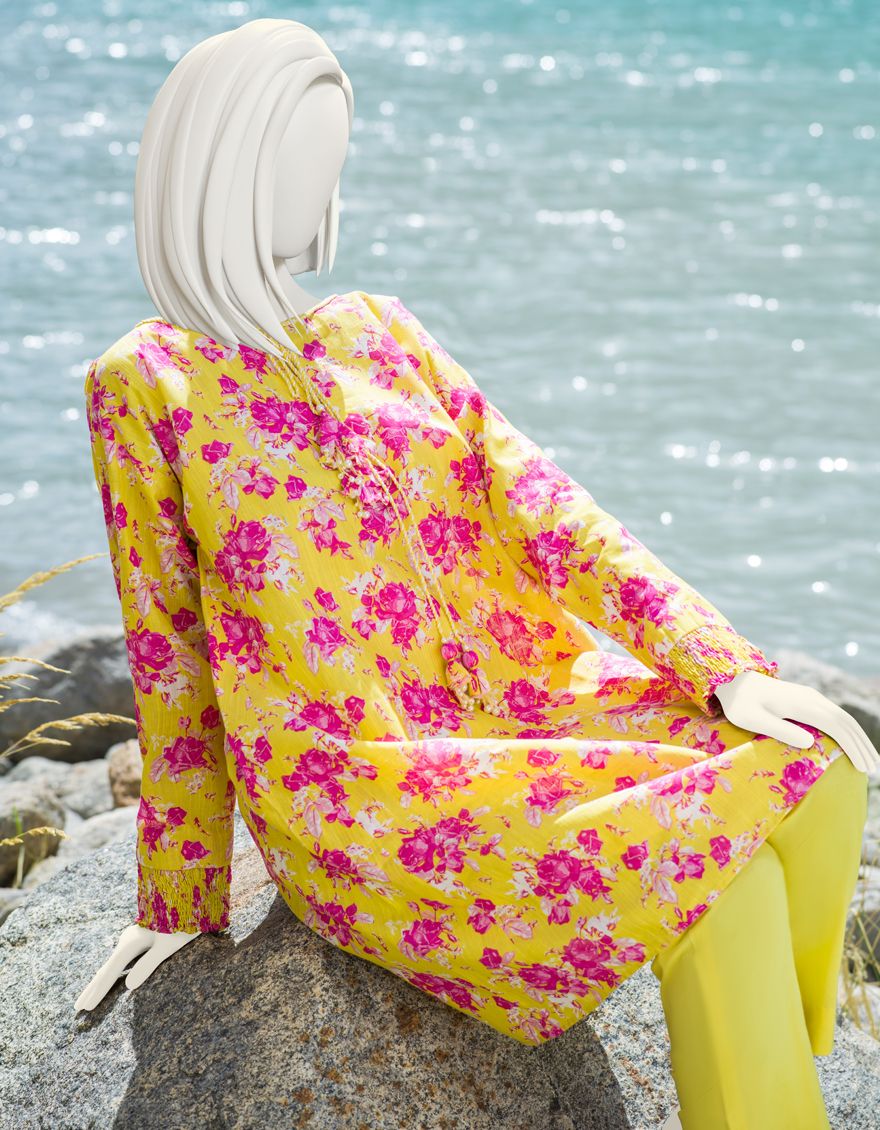 PINK-YELLOW KHADDAR 2PC UNSTITCHED | JJLS-W-JW2-US-21-2019 FB/DELANY - Image 4