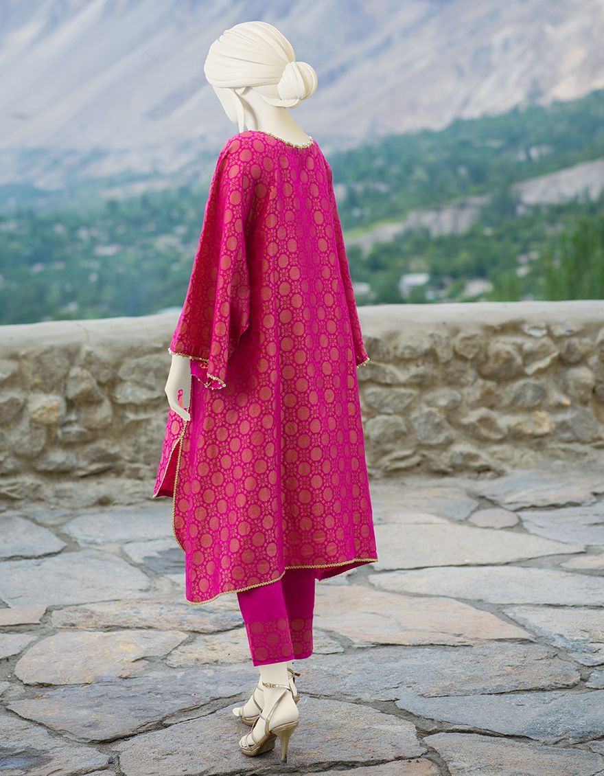 PINK JACQUARD 2PC UNSTITCHED | JJLS-W-JW2-US-21-2028 FB/NATHIFA - Image 4