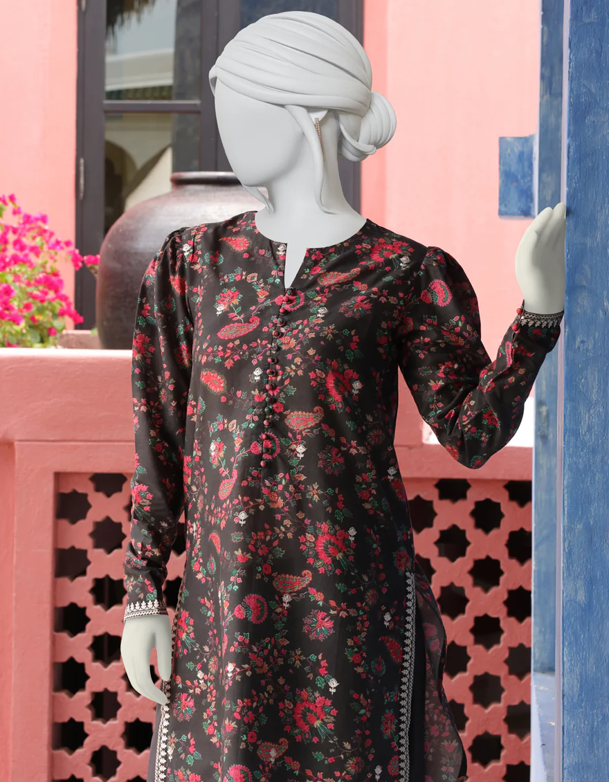 BLACK CAMBRIC 2PC UNSTITCHED | JJLS-W-JW2-US-22-2036 FB/MIA - Image 4
