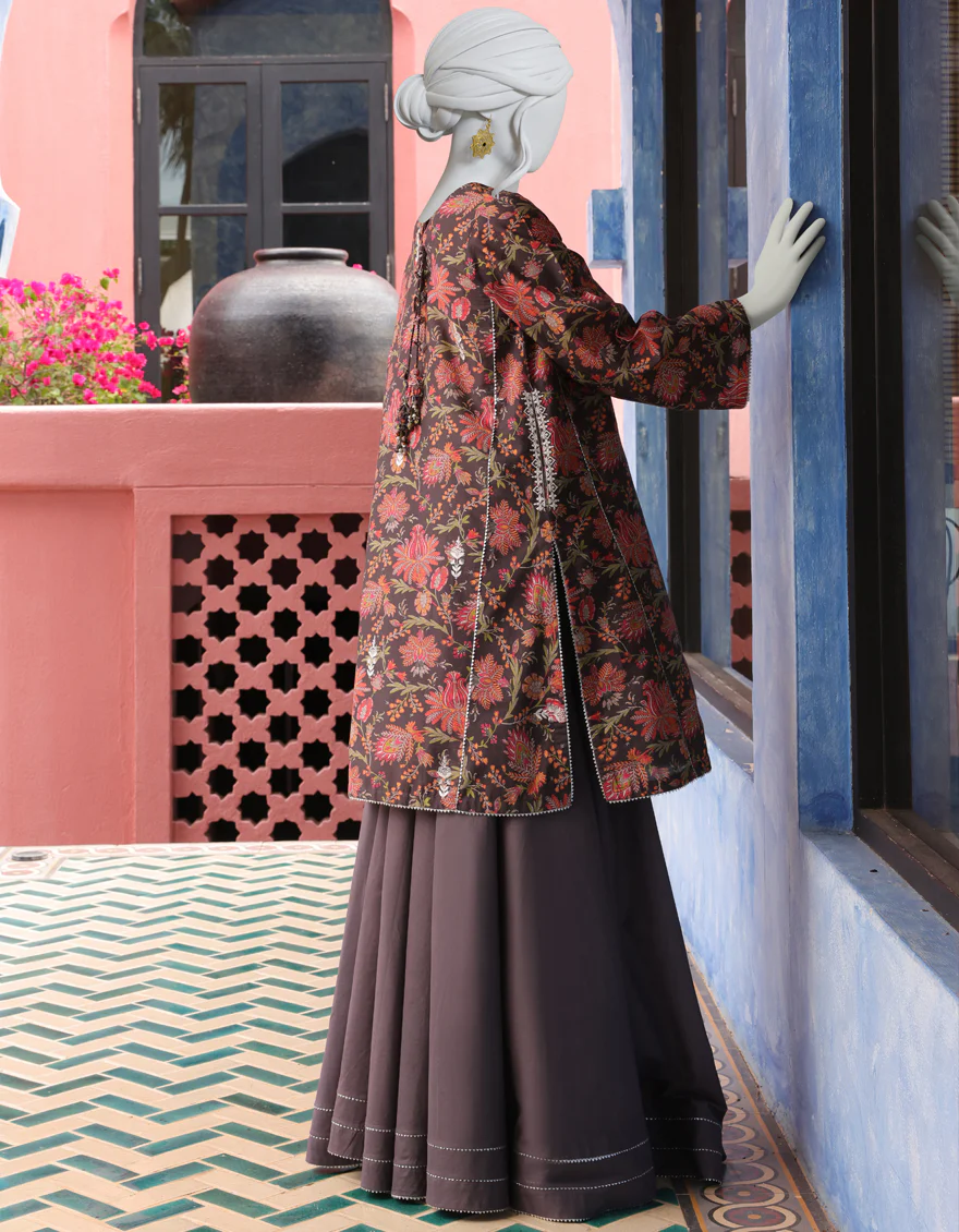 MULTICOLOR CAMBRIC 2PC UNSTITCHED | JJLS-W-JW2-US-22-2039 FB/AVA - Image 2