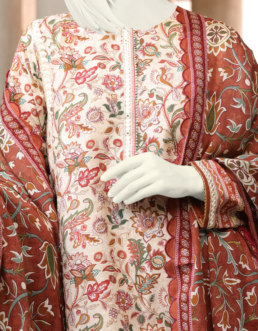 MULTICOLOR CAMBRIC 2PC UNSTITCHED | JJLS-W-JW2-US-22-7038 FB/MOTIA - Image 3