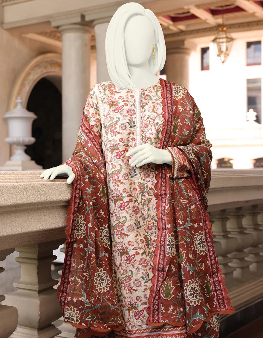 MULTICOLOR CAMBRIC 2PC UNSTITCHED | JJLS-W-JW2-US-22-7038 FB/MOTIA - Image 4