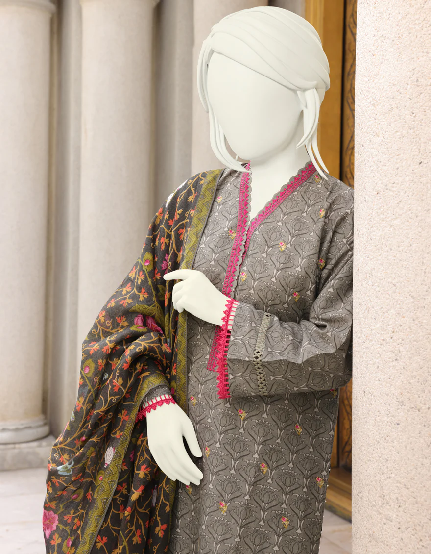 GREY CAMBRIC 2PC UNSTITCHED | JJLS-W-JW2-US-22-7040 FB/KALAMKAR - Image 4