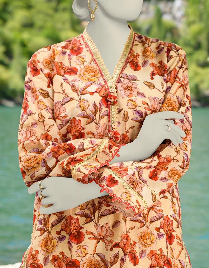 BEIGE 2PC UNSTITCHED | JJLS-W-JW2-US-23-2025 FB/SYMPHONIC-1 - Image 3