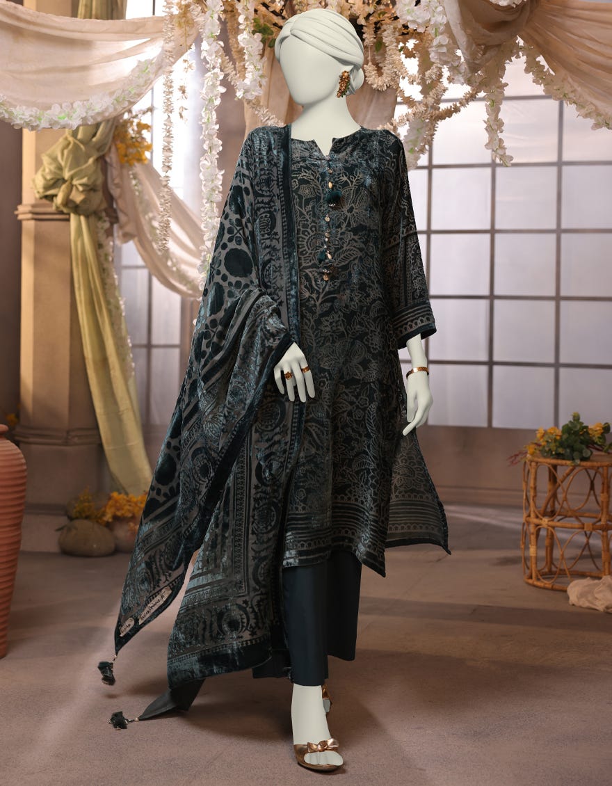 BLUE 3PC UNSTITCHED | JJLS-W-JWU-24-1760 FB/EASTERN OPULANCE-1