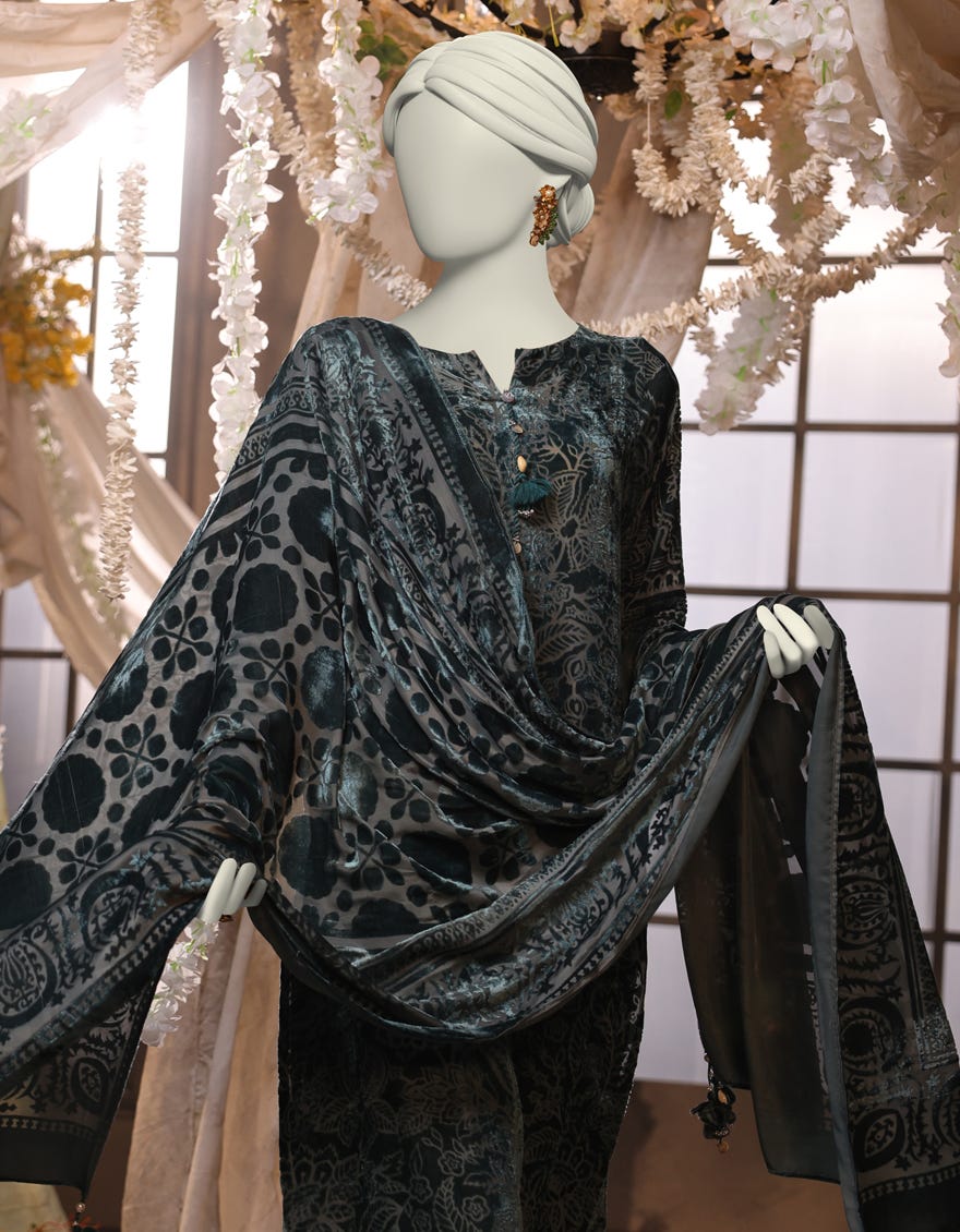 BLUE 3PC UNSTITCHED | JJLS-W-JWU-24-1760 FB/EASTERN OPULANCE-1 - Image 2