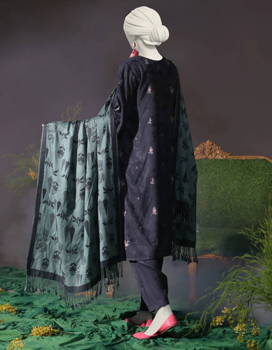 BLUE VISCOSE 3PC UNSTITCHED | JJLS-W-JWU-24-1795 FB/FLORAL-4 - Image 2