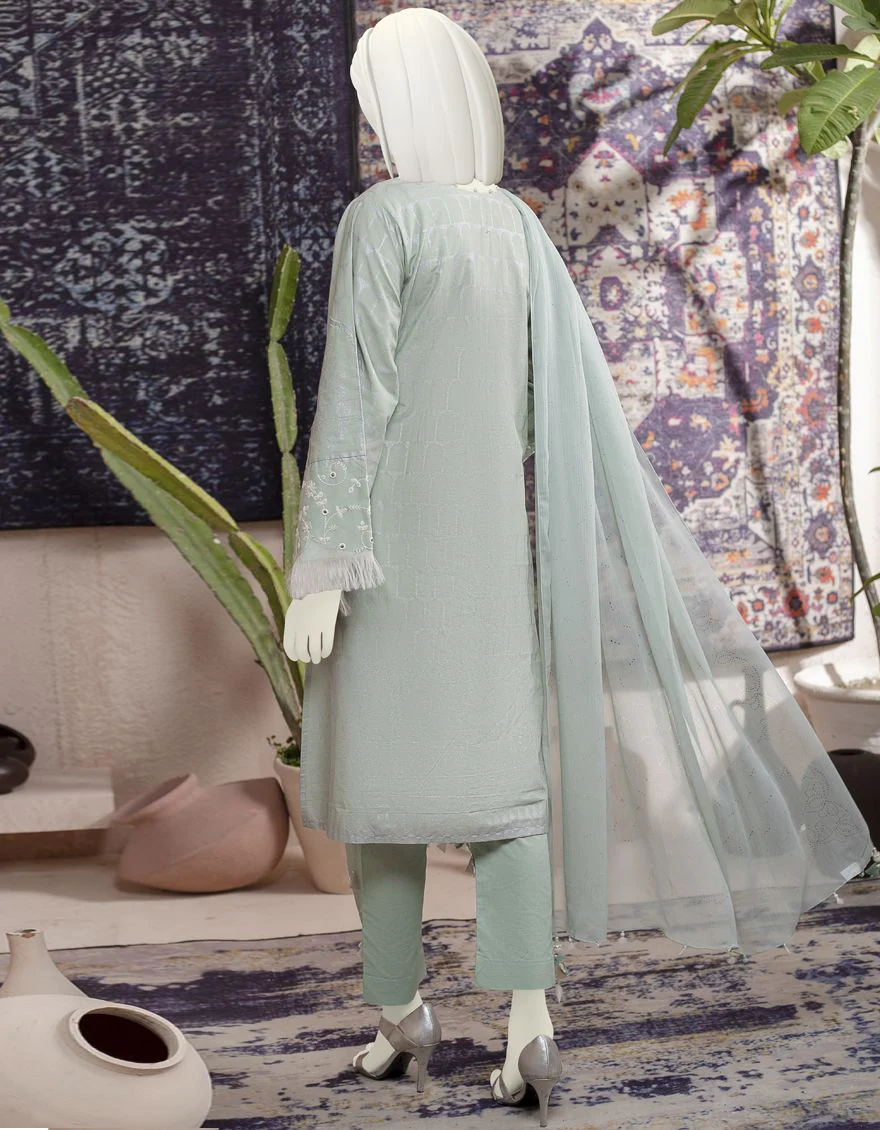 PULM STRIPE CAMBRIC 3PC UNSTITCHED | JJLS-W-JWU-US-21-1783 FB/MASIKA - Image 2