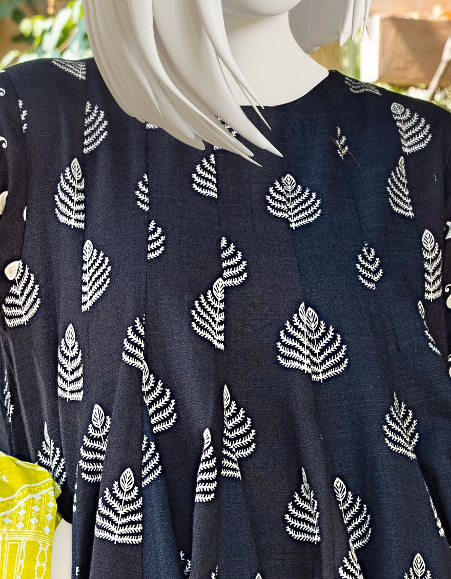 GREYISH BLACK KHADDAR 3PC UNSTITCHED | JJLS-W-JWU-US-21-1794 FB/AMUNET - Image 4