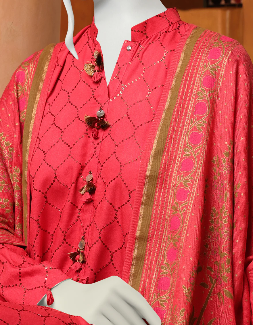 CORAL PINK MARINA 3PC UNSTITCHED | JJLS-W-JWU-US-22-1823 FB/SURKH - Image 3