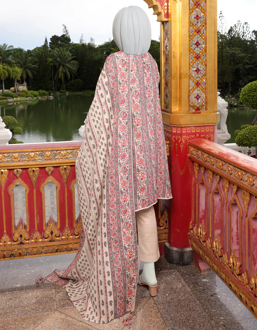 MULTICOLOR KHADDAR 3PC UNSTITCHED | JJLS-W-JWU-US-22-1832 FB/ARIR - Image 2