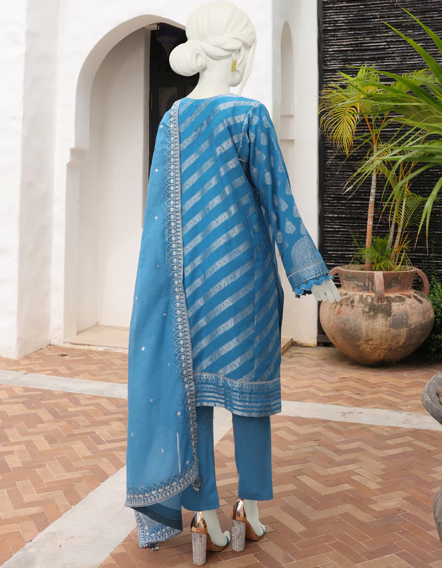 FEROZI JACQUARD 3PC UNSTITCHED | JJLS-W-JWU-US-22-1852 FB/KAREN - Image 2