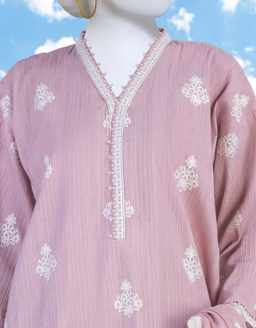 PINK KARANDI 3PC UNSTITCHED | JJLS-W-JWU-US-23-1852 FB/VOUGE-4 - Image 3