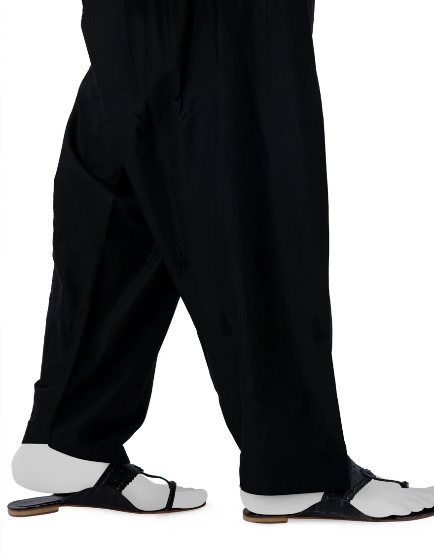 BLACK LAWN TROUSERS | JJLT-S-24-8022-B FB/DT3-24-004 - Image 2