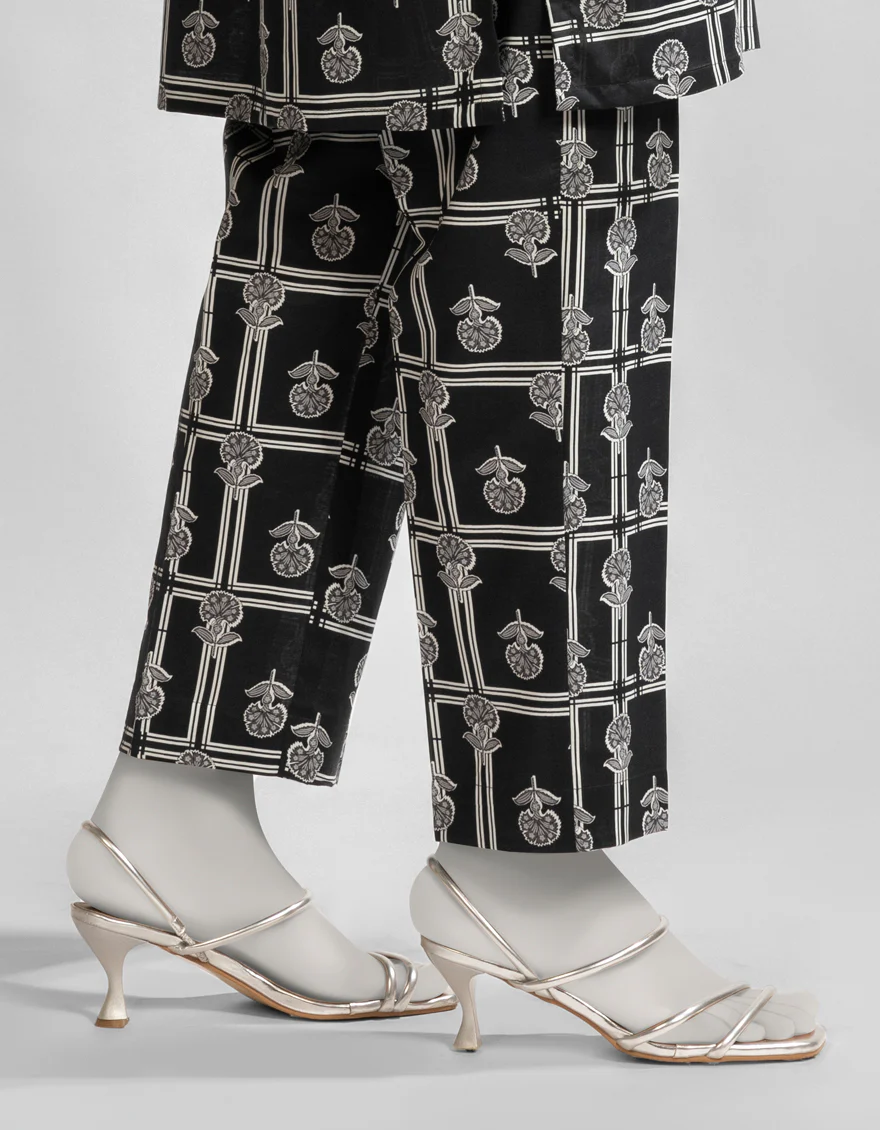 BLACK LAWN TROUSERS | JJLT-S-25-499 FB/ESS - Image 2