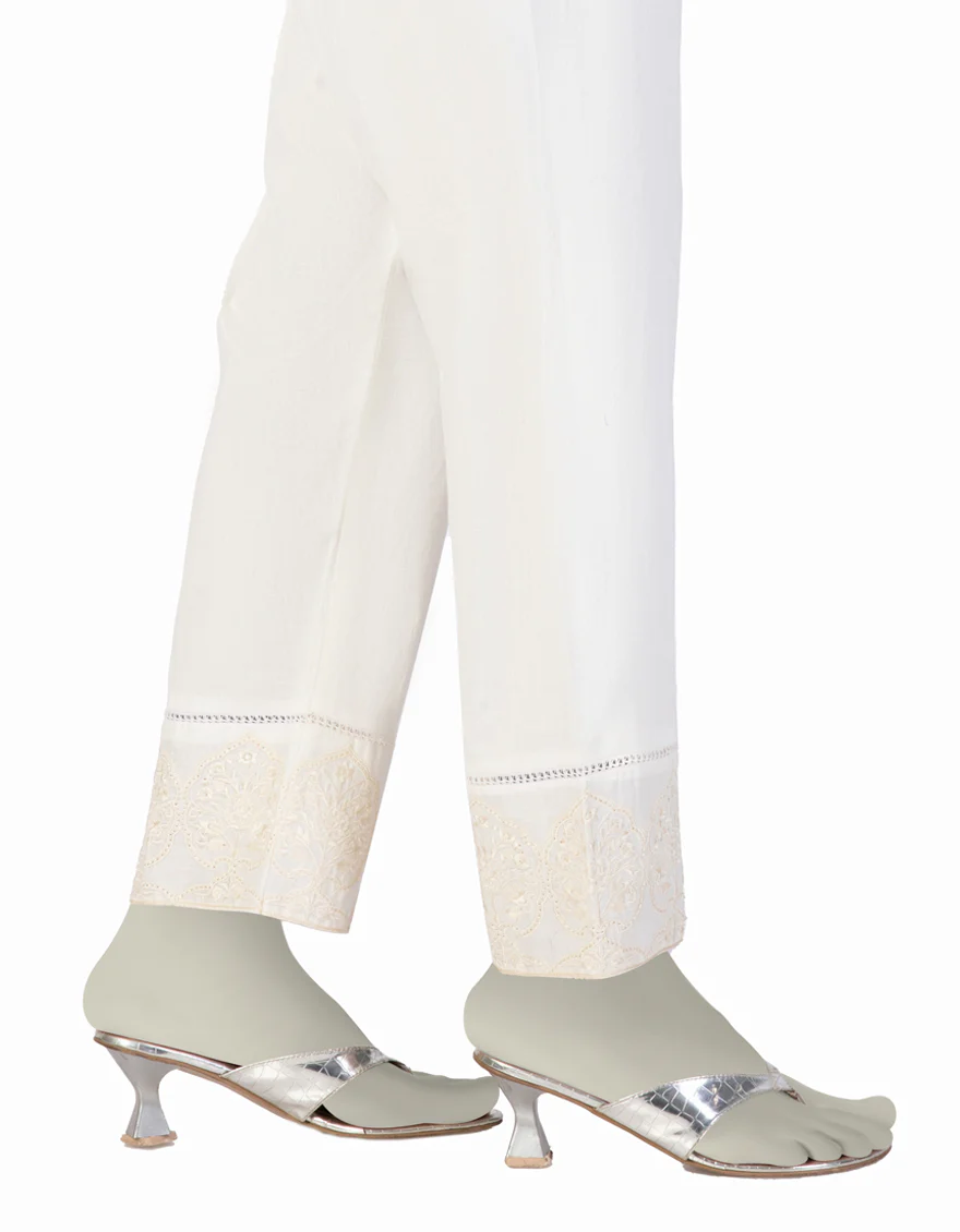 OFF WHITE LAWN TROUSERS | JJLT-S-25-8032-C FB/ - Image 2