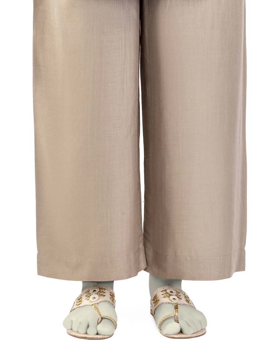 BEIGE RAW SILK TROUSERS | JJLT-S-25-8036 FB/DT - Image 2