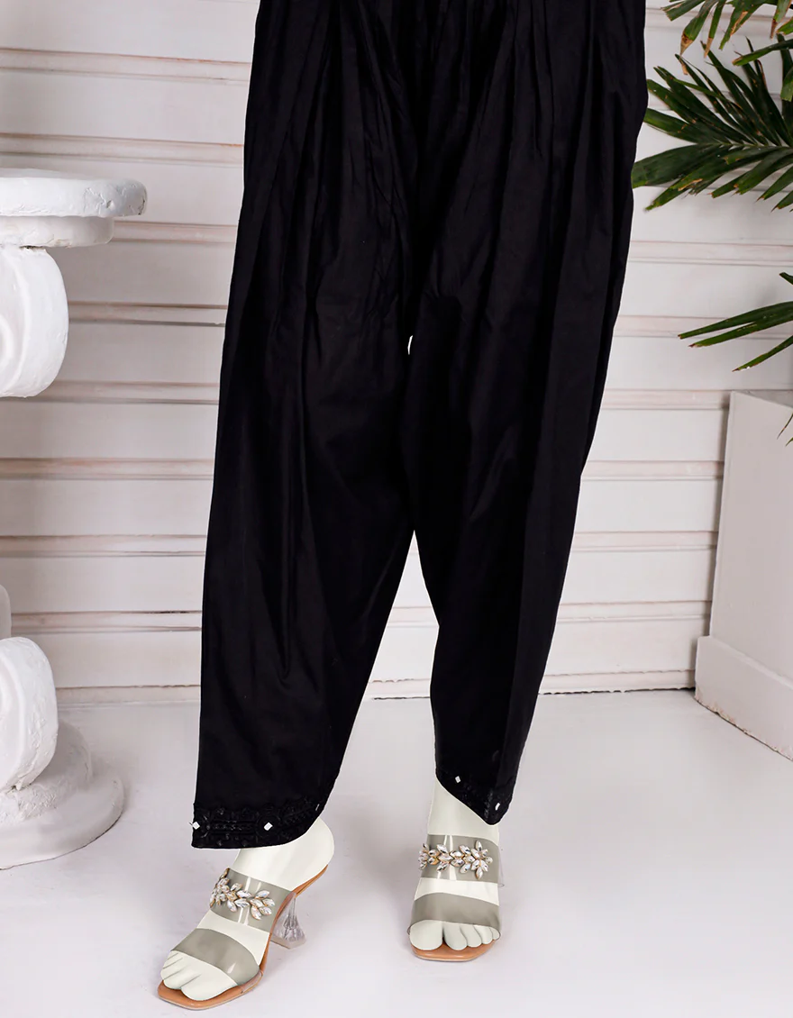 BLACK CAMBRIC TROUSERS | JJLT-S-JPWT-US-23-590 FB/U5-22-003 - Image 2