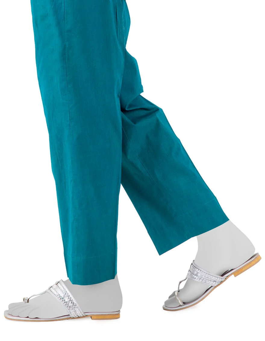 BLUE CAMBRIC TROUSERS | JJLT-W-24-8044 FB/TEAL BLUE - Image 2
