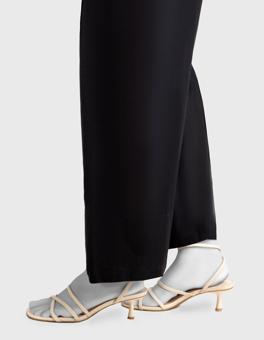 BLACK KHADDAR SLUB TROUSERS | JJLT-W-25-8068 FB/BASIC-L-25 - Image 2