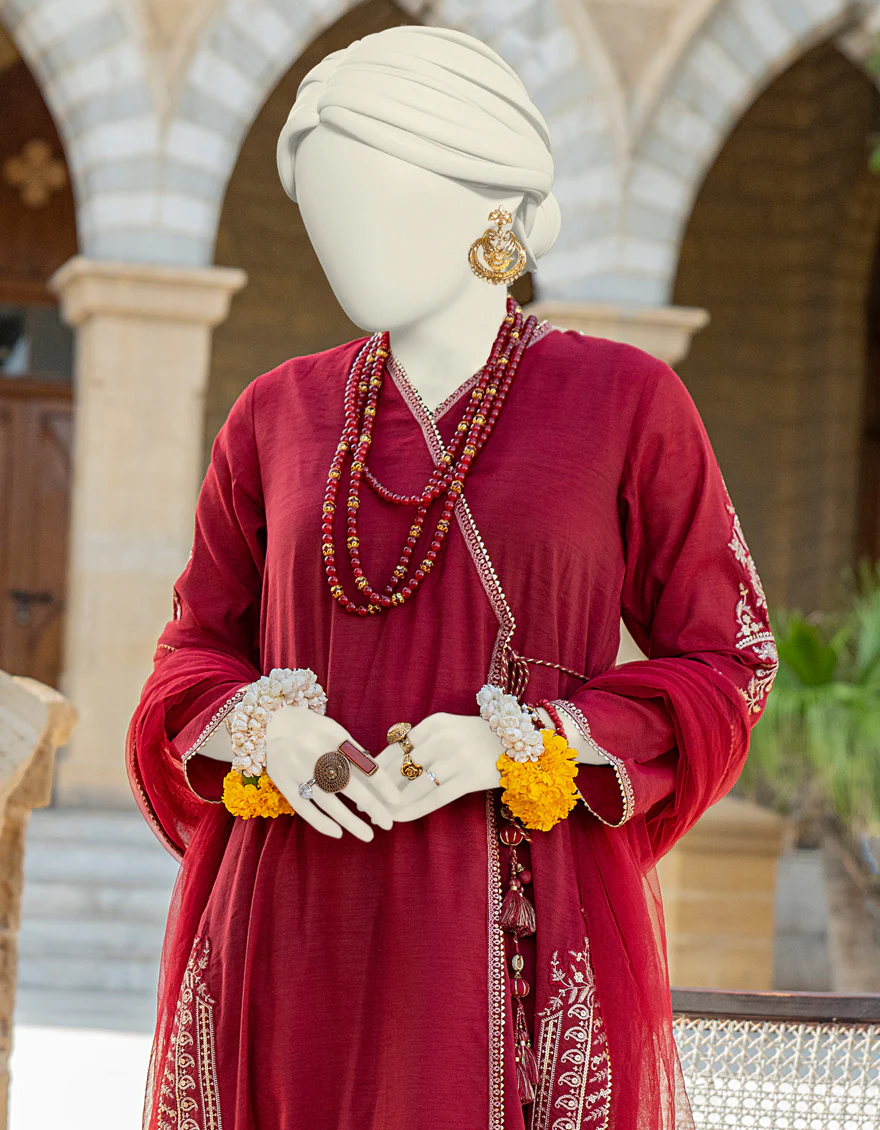RED PAPER COTTON 3PC STITCHED | JJPW-S-JPS-24-3926 FB/INARA-05-MK-95 - Image 3