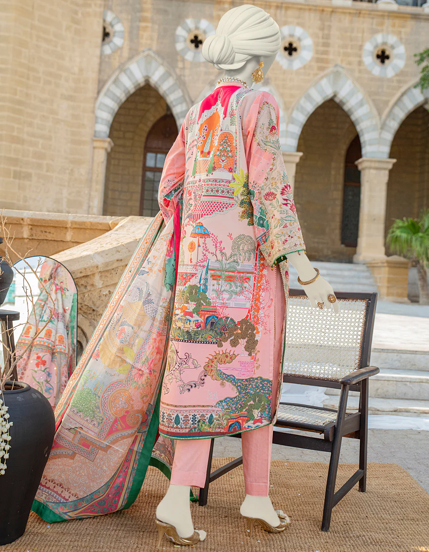 PINK KHADDI 3PC STITCHED | JJPW-S-JPS-24-3930 FB/INARA-09 - Image 2