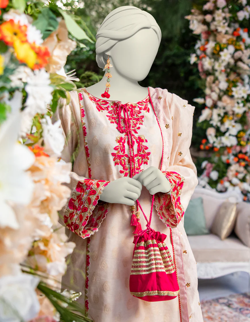WHITE JACQUARD 3PC STITCHED | JJPW-S-JPS-24-3956 FB/INARA-11 - Image 3