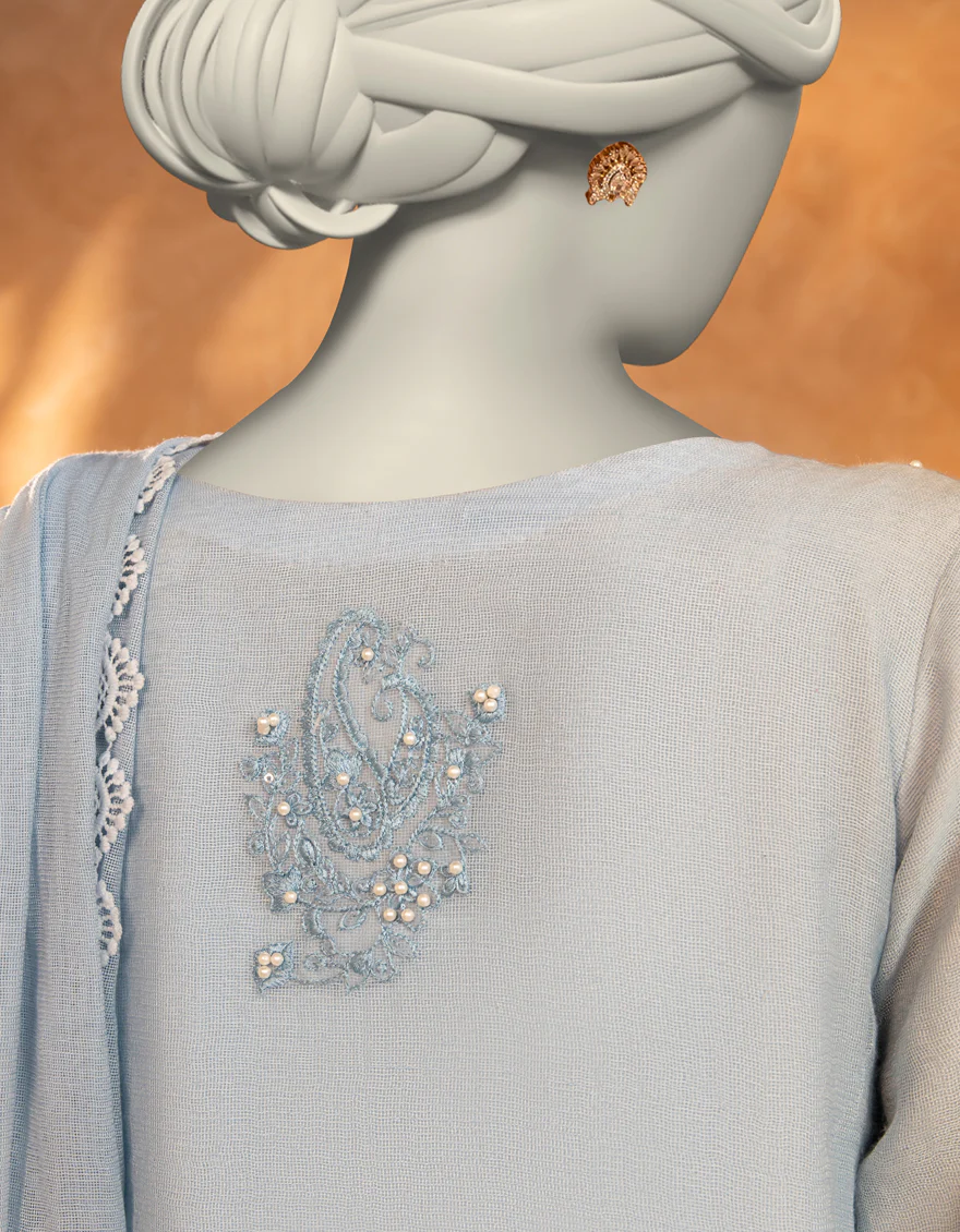 BLUE KHADDI 3PC STITCHED | JJPW-S-JPS-25-3914 FB/DANEEN-14 - Image 3