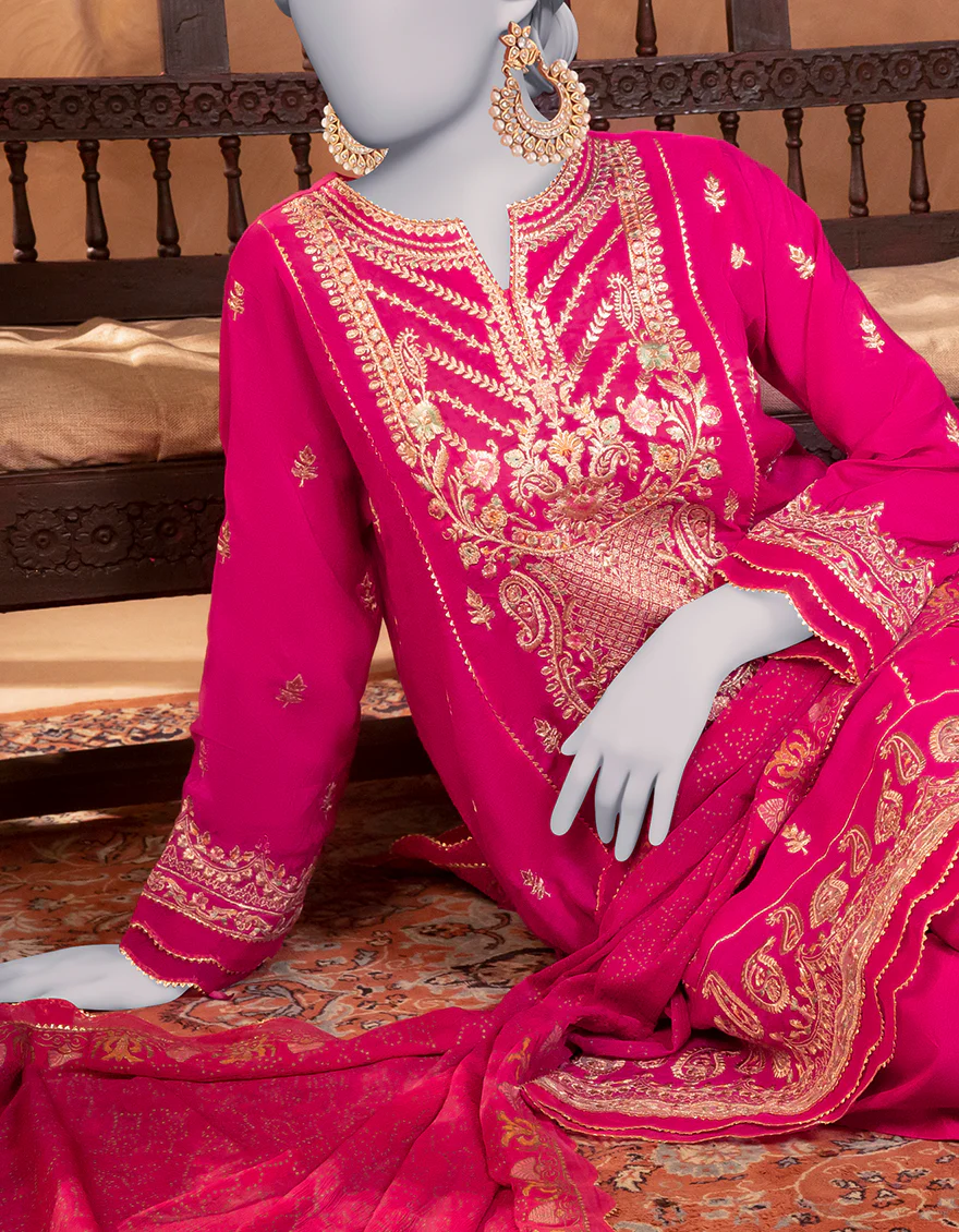 PINK PAPER COTTON 3PC STITCHED | JJPW-S-JPS-25-3920 FB/INARA-6 - Image 2