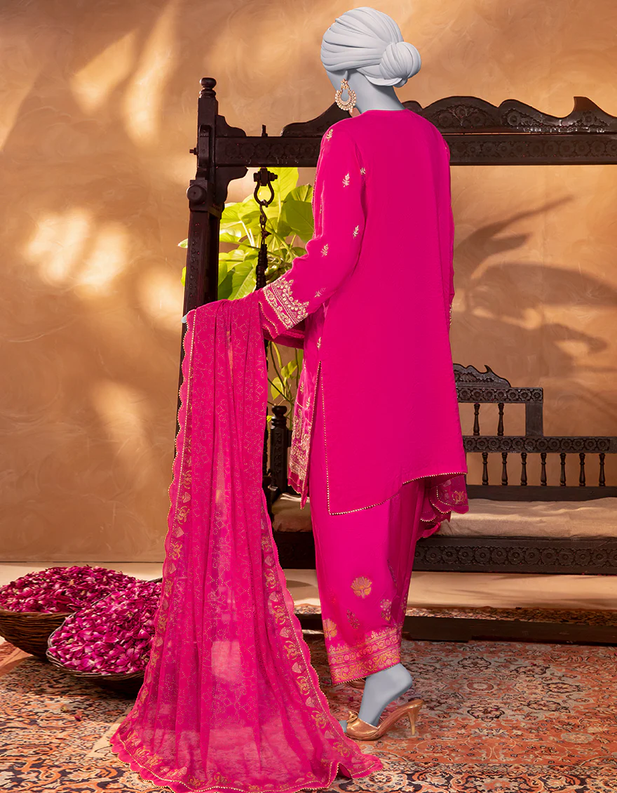 PINK PAPER COTTON 3PC STITCHED | JJPW-S-JPS-25-3920 FB/INARA-6 - Image 3