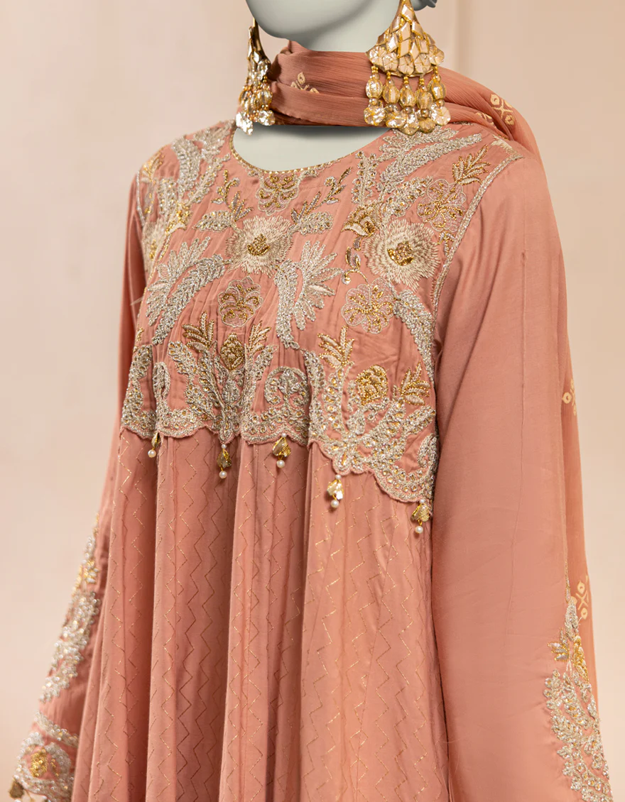 PINK SILK 3PC STITCHED | JJPW-S-JPS-25-3931 F - Image 3